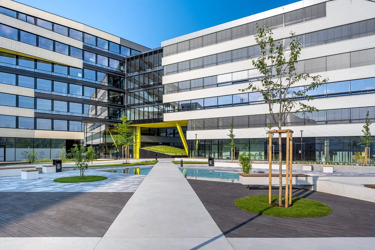 DOCK building exterior and surroundings