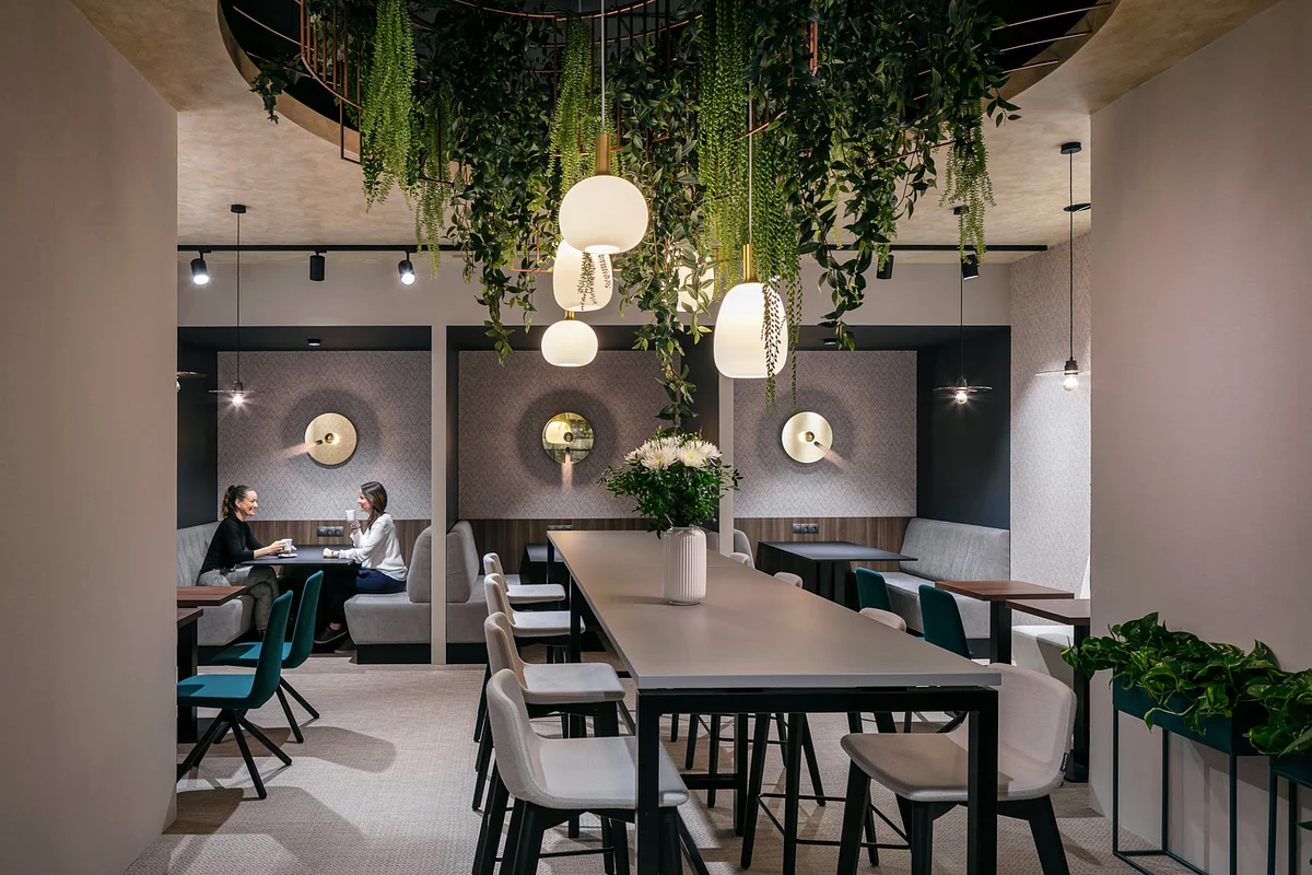 Flow Building rooftop terrace with Prague views