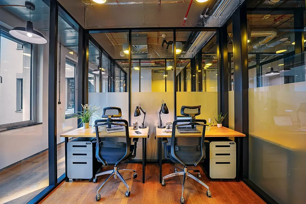 Private office with desk