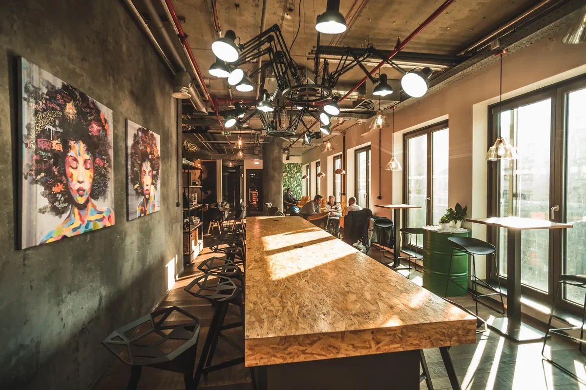 Kitchen and work area